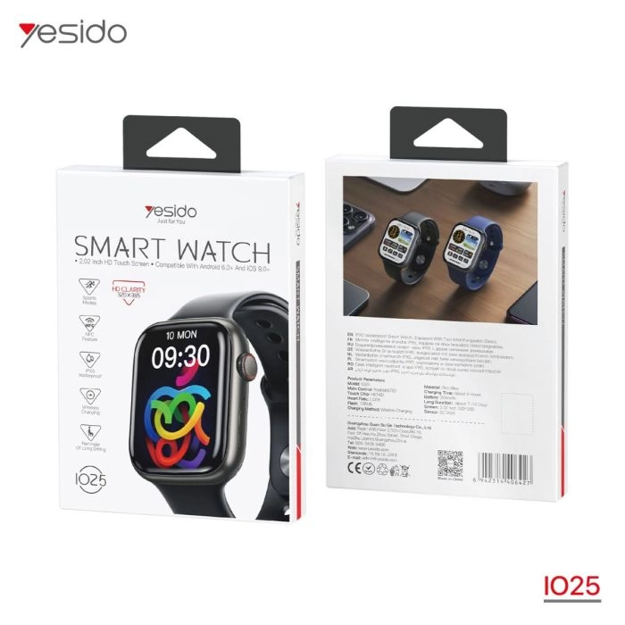 ساعت هوشمند یسیدو مدل Yesido IO25