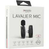 میکروفون یقه ای بی سیم Yesido KR12 Lightning