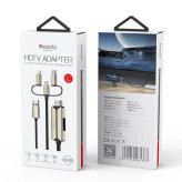 کابل تبدیل Yesido HM14 Lightning/MicroUSB/Type-C to HDMI 2m