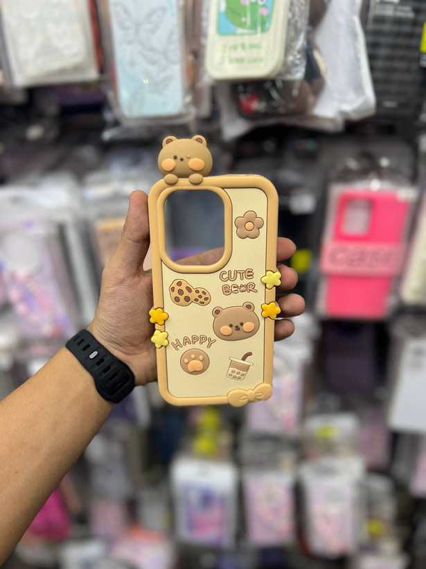 قاب موبایل طرح cute bear