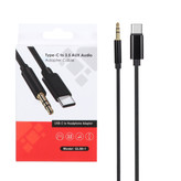 کابل انتقال صدا USB-C به 3.5 میلی متری مدل GL90-1