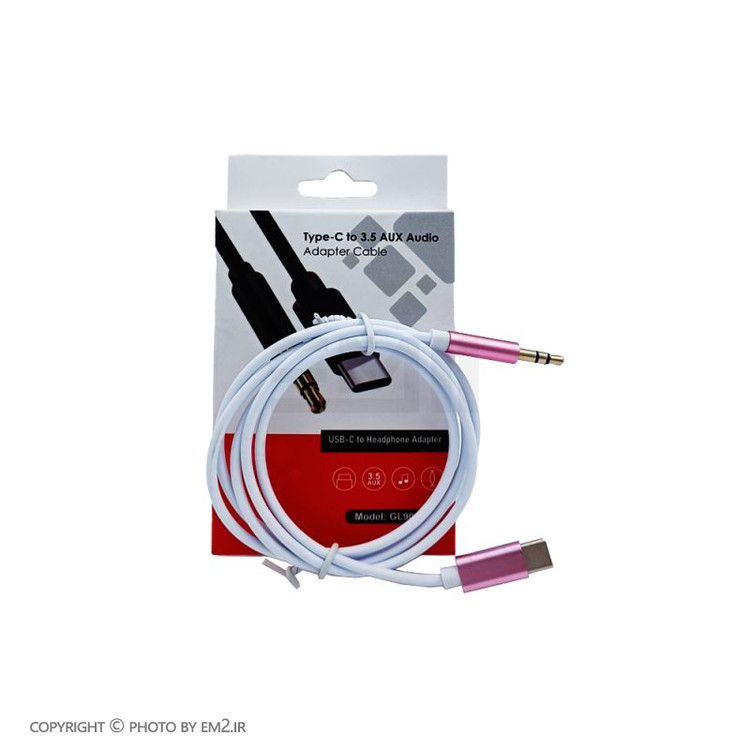 کابل انتقال صدا USB-C به 3.5 میلی متری مدل GL90-1