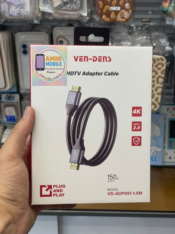 کابل HDMI وندنز VENDENS VD-ADP051-1.5M طول 1.5 متر