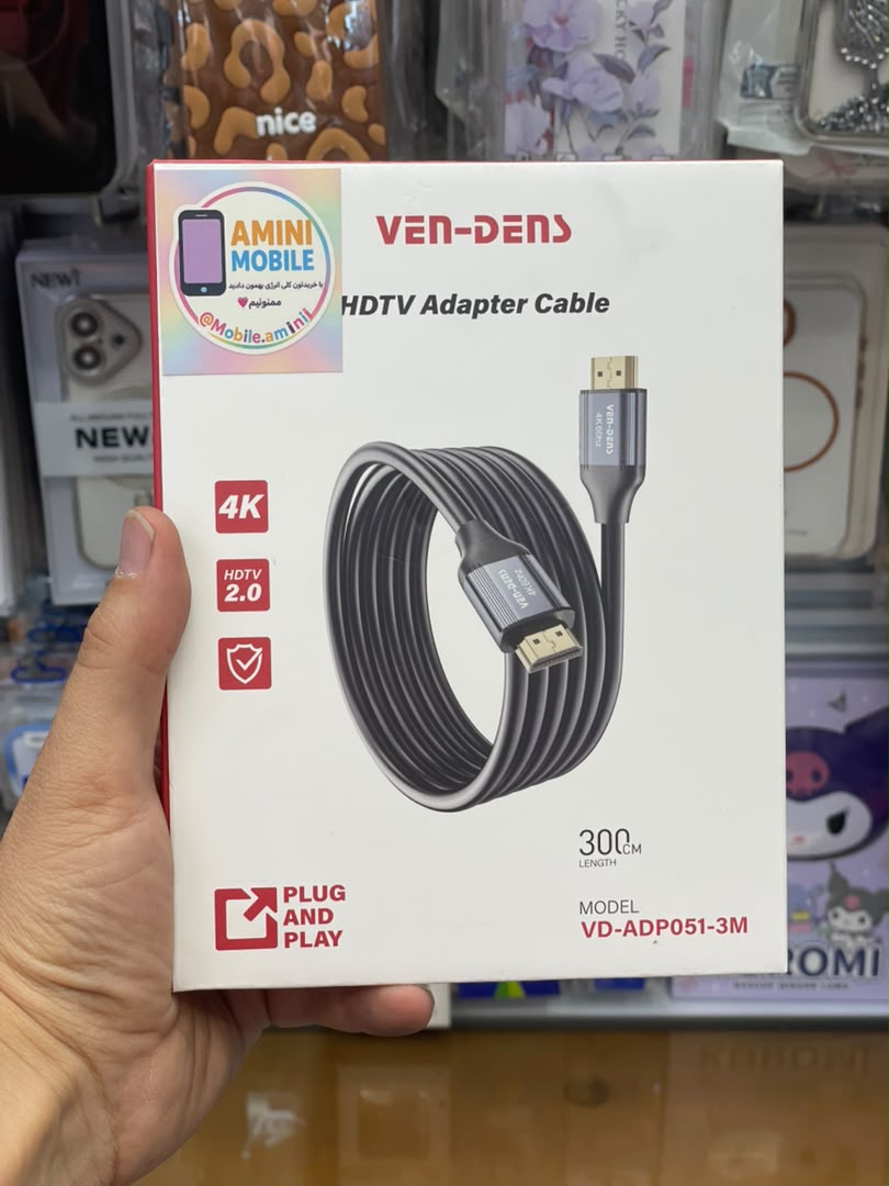 کابل HDMI وندنز Vendens مدل VD-ADP051 طول 3 متر | کابل HDMI باکیفیت
