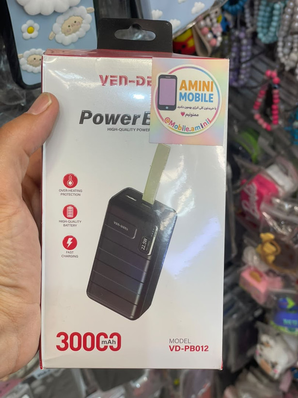 پاور بانک30000 هزار 22.5 وات وندنز مدل VD-PB012